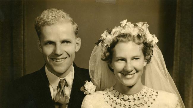 The wedding of Bruce and Pearl Smoker, shortly before they heard the call and took up missionary work with Indigenous Australians.