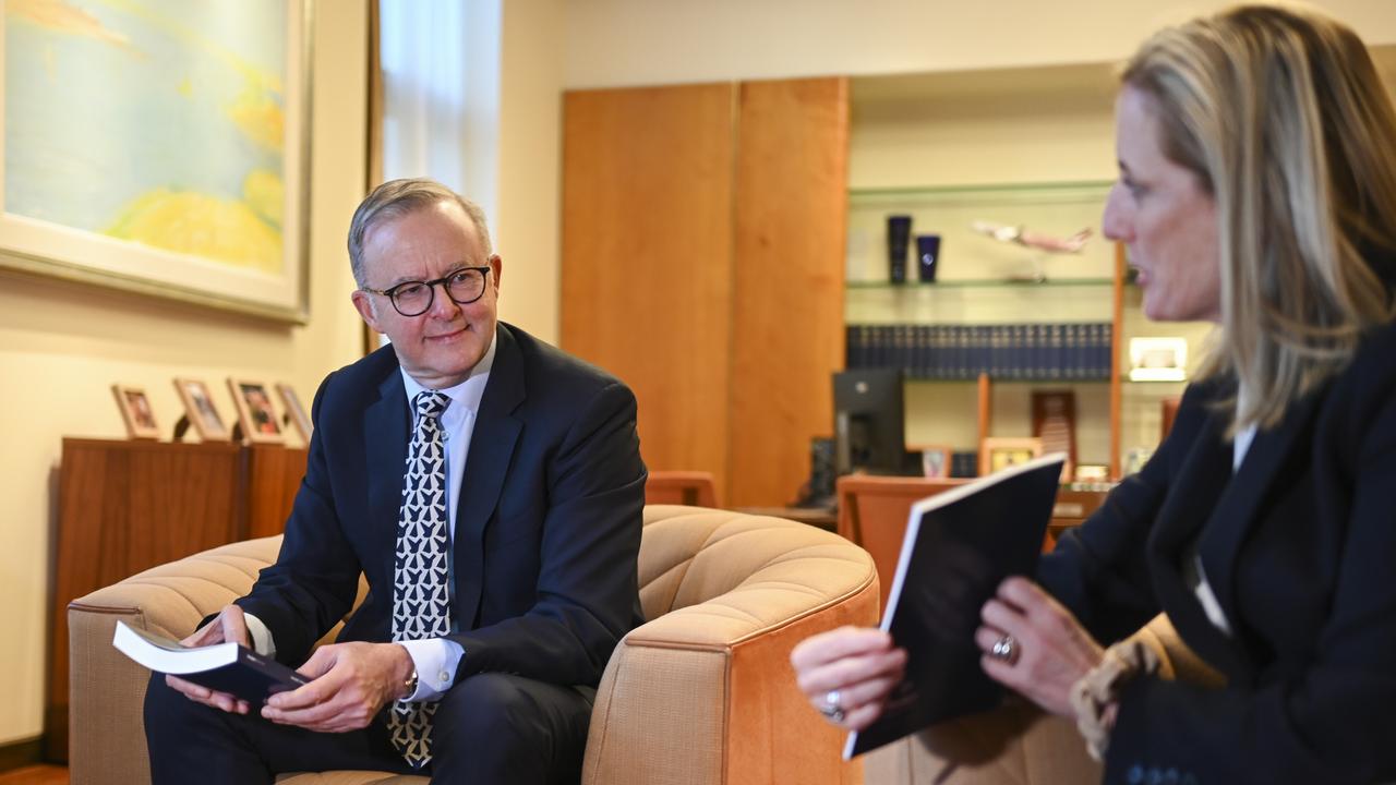 Prime Minister Anthony Albanese has backed Senator Gallagher. Picture: NCA NewsWire / Martin Ollman