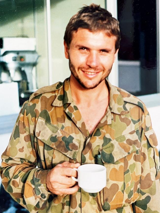 Bruce Armstrong in his military service days.