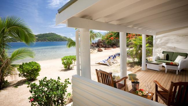 A Tadra Beach Bure at Malolo Island Resort in Fiji. Picture: Supplied