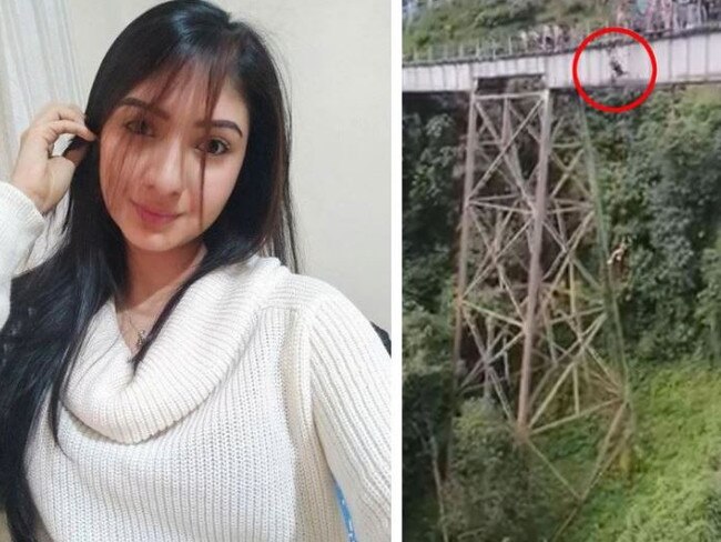 A BUNGEE jumper who plummeted 160ft to her death is believed to have died of a heart attack mid-air after realising she wasn't attached to the bungee cord.