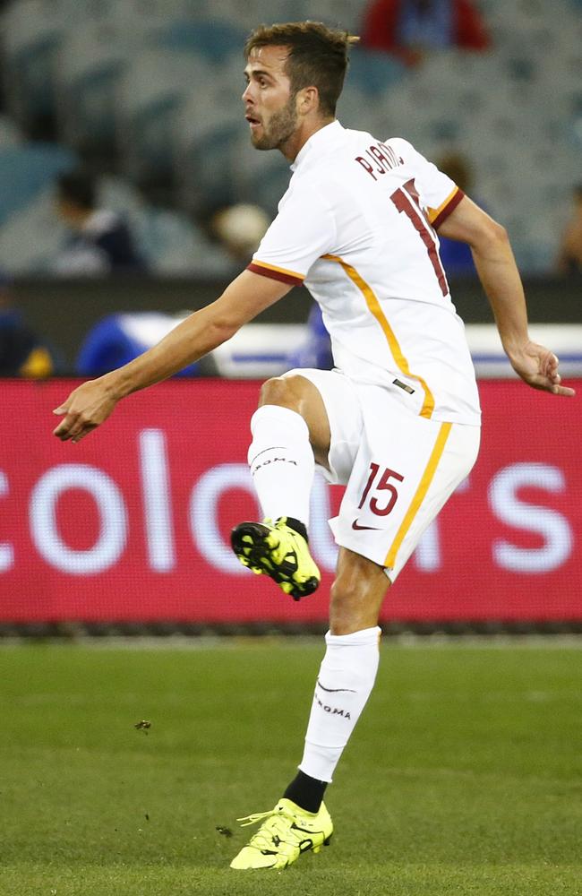 Gun Juventus man Miralem Pjanic is no stranger to the MCG, having scored for Roma on a trip to Melbourne last year. Picture: Michael Klein