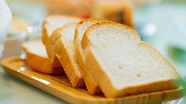 White bread contains less fibre than wholegrain varieties. Picture: Getty Images