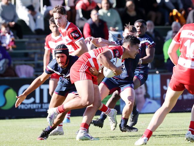 Langer Trophy schoolboy rugby league grand final between Palm Beach Currumbin SHS and Ipswich SHS. Picture: Nigel Hallett