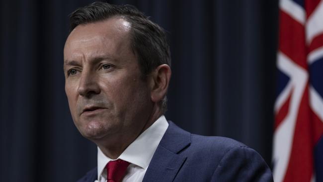 WA Premier Mark McGowan has largely enjoyed support for his tough border stance throughout the pandemic, but pressure is now mounting on him to name a reopening date. Picture: Matt Jelonek/Getty Images