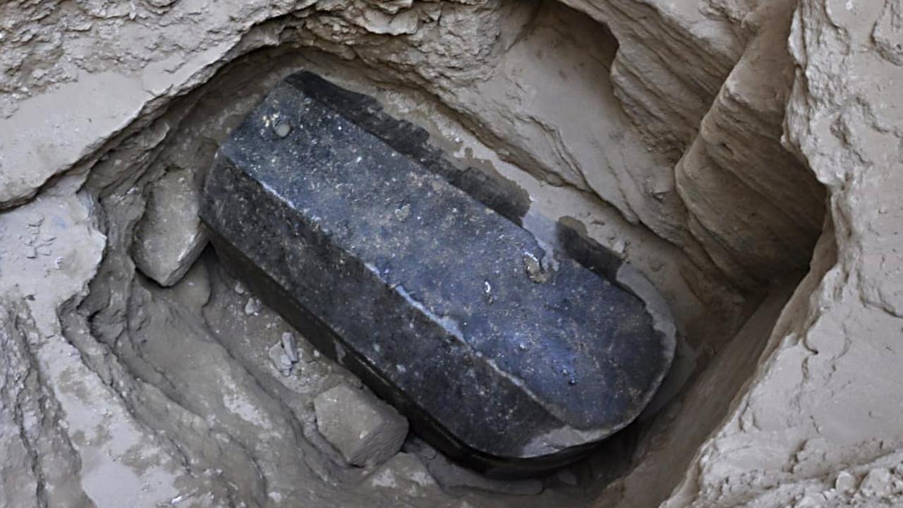 An ancient tomb dating back to the Ptolemaic period found in the Sidi Gaber district of Alexandria. Picture: AFP PHOTO / EGYPTIAN ANTIQUITIES MINISTRY AND AFP PHOTO.