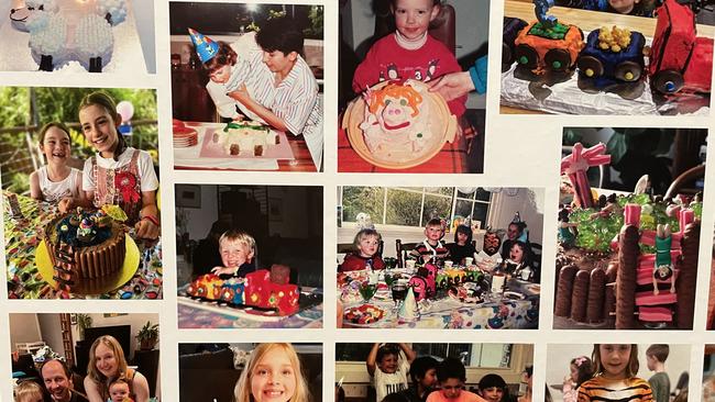 Bendigo residents sent in about 3000 snaps of themselves from family albums with birthday cakes created from the Australian Women's Weekly recipe book. Bendigo Art Gallery has displayed about 1000 of the pictures on the wall. Picture: Julieanne Strachan