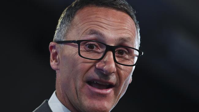 Greens leader Richard Di Natale says marijuana should be legalised. Picture: Lukas Coch/AAP