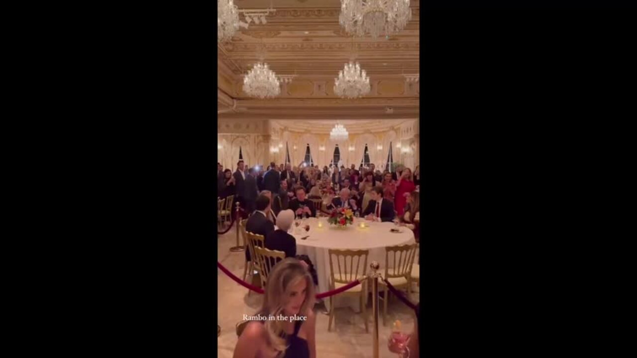 Trump and Musk Enjoy 'YMCA' at Thanksgiving Dinner