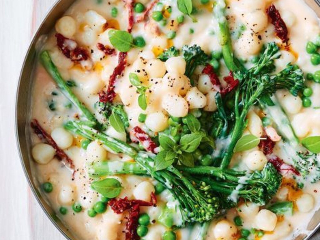 Sun-dried tomato and Broccolini gnocchi.