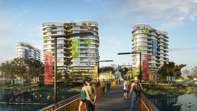 A new view of what the Olympic Athletes Village will look like at Robina.