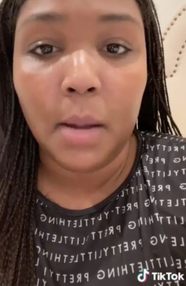 Lizzo expressed negative thoughts about her body on TikTok.