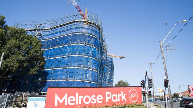 The light rail is needed for booming suburbs such as Melrose Park. Picture: Troy Snook