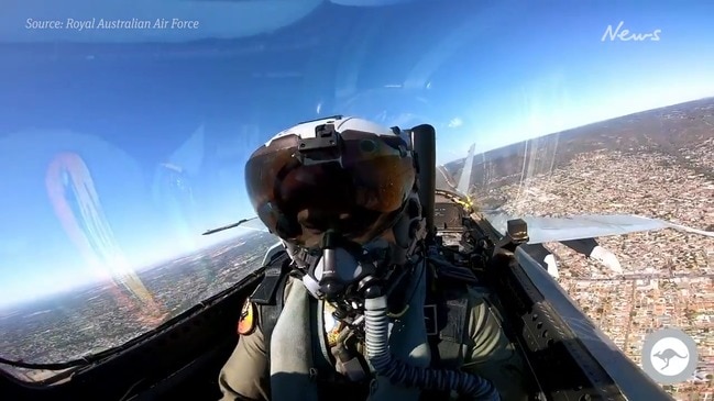 F: A-18 Hornet Superloop 500 aerial display