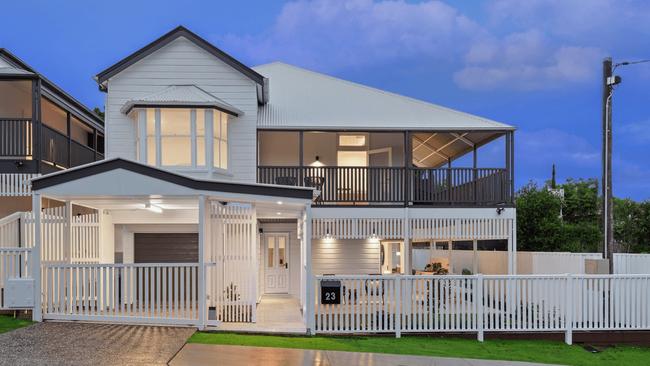 This three-bedroom house at 23 Hamley St, Wooloowin, sold in November for $1.76m.