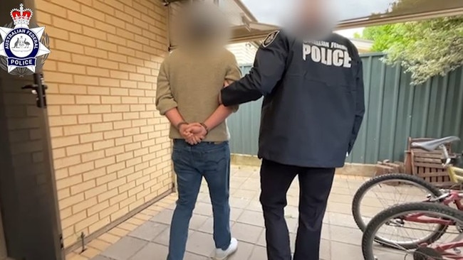 Police arrested Cristhian Diaz Suarez in November 2024 at his Kilburn home in Adelaide’s north. Picture: AFP