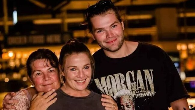 The Canaway family - Lynn (right), Nicole (middle) and Jake Canaway (right). Jake Canaway died in a motorbike crash near the Brisbane Airport.