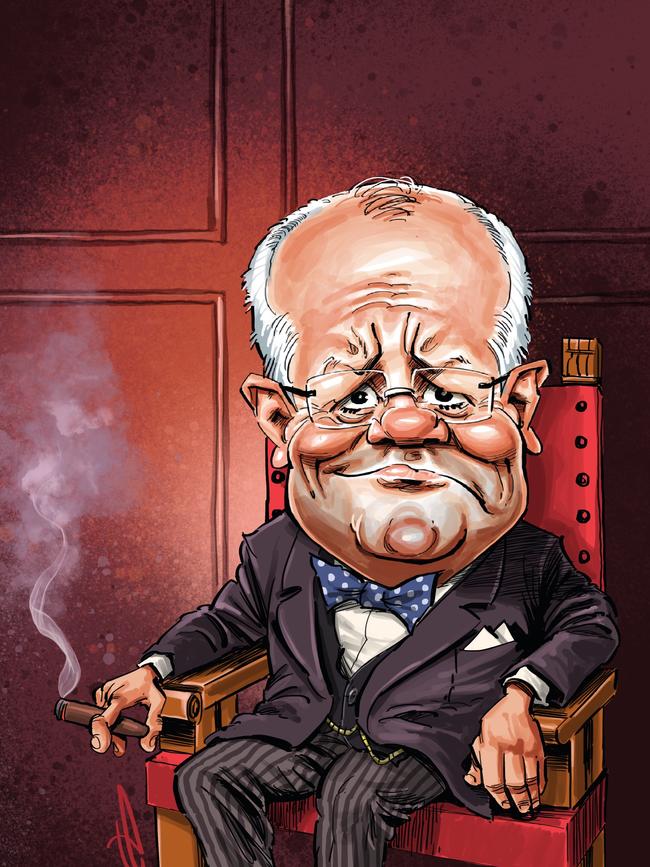 PM Scott Morrison has led Australia through a 'war', just like Winston Churchill and is set to face punishment at the polling booths despite his strength as leader.