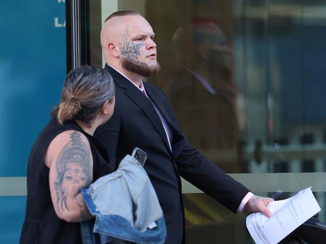 Jarod Miller walks free from the Magistrates Court in Brisbane. Picture: NewsWire/Tertius Pickard