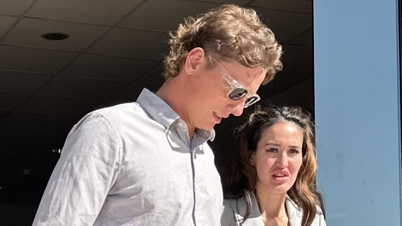 Samuel Thomas Franklin and his lawyer Belinda Robinson leaving Maroochydore Magistrates Court on Wednesday. Picture: Sam Turner