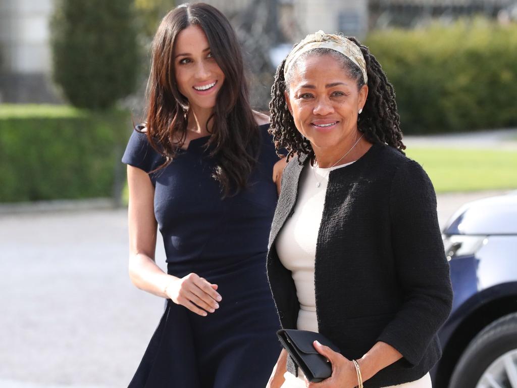 Meghan is very close with her mother, Gloria Ragland. Picture: AFP