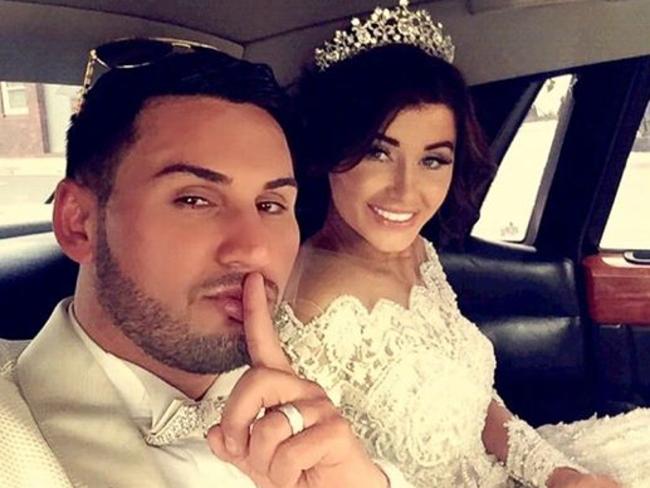 Salim Mehajer and bride Aysha on their wedding day / Supplied