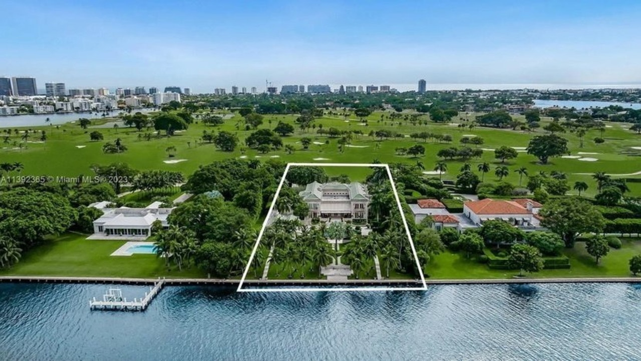 One of the Indian Creek Island, Florida, homes purchased by Jeff Bezos in 2023.