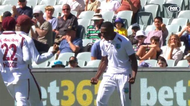 EPIC celebration as young gun's first ever ball sinks Smith