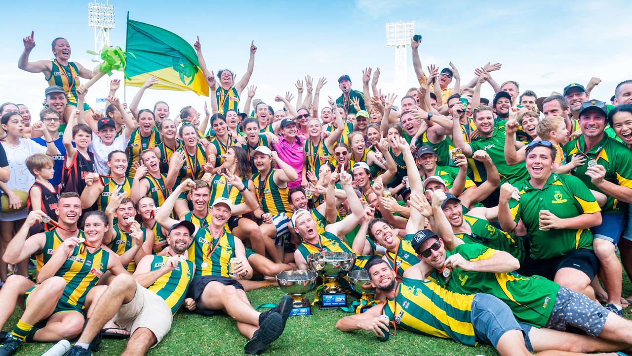 2020-21 NTFL Women's Premier League Grand Final - Darwin Buffettes v PINT Queenants. Queenants win! Photograph: Che Chorley