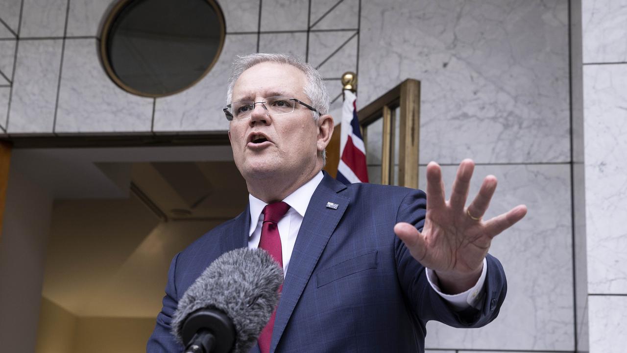 Prime Minister Scott Morrison is asking Premiers to streamline and co-ordinate their border restrictions. Picture: NCA NewsWire/Gary Ramage