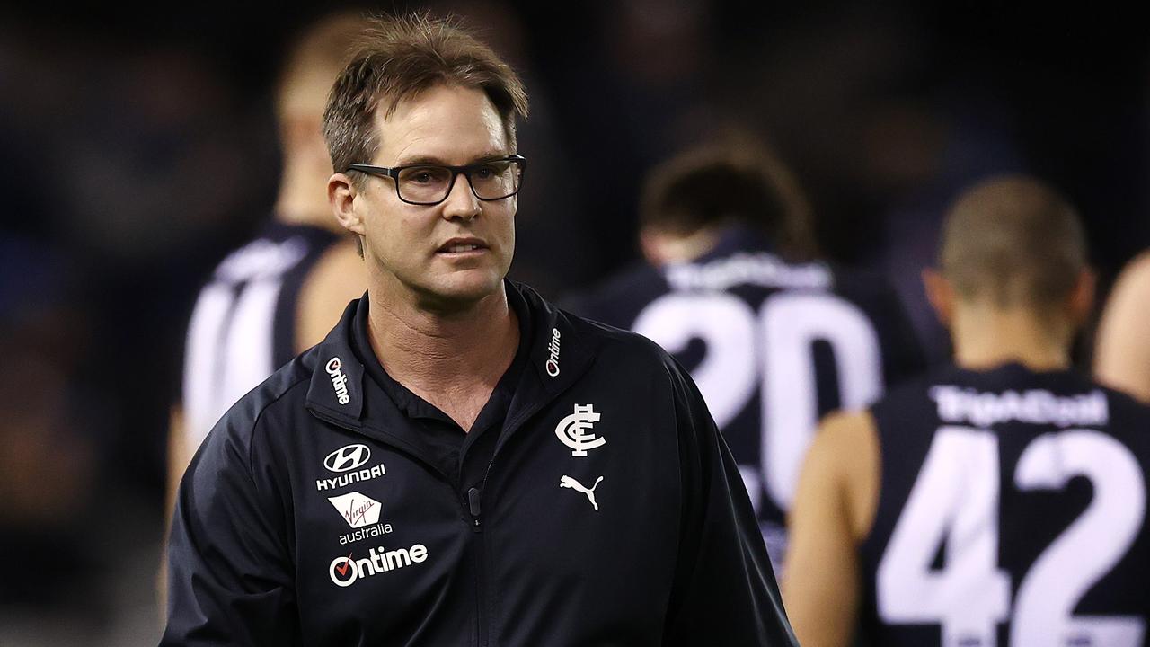 David Teague, senior coach of Carlton. Picture: Michael Klein