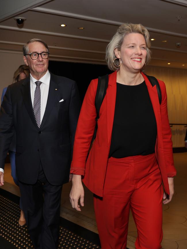 Warwick Smith and Housing Minister Clare O’Neil. Picture: Jane Dempster