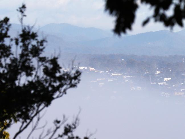 City view of Fog from Buckleys Hole Ascot. Pic Annette Dew