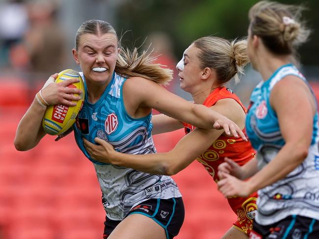 Molly Brooksby (L) has been a key cog in Lauren Arnell’s side. Picture: Getty Images