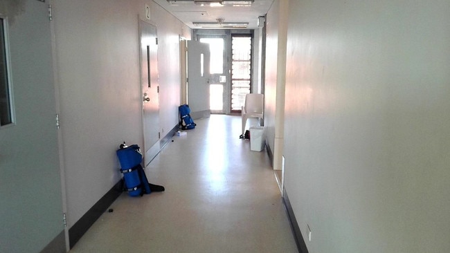 The hallway of Sector 6 in Darwin Correctional Centre, also known as Holtze prison.