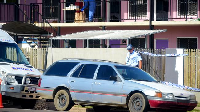 Police at the hostel in Home Hill.