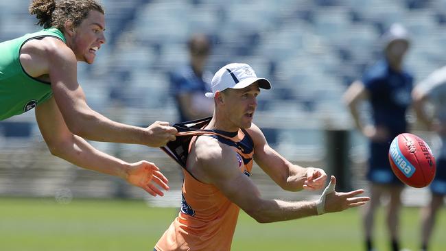 Joel Selwood at Geelong training. Picture: Wayne Ludbey