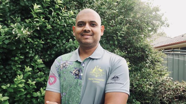 Asanka Silva will represent Australia in the World Transplant Games. Picture: Adam Daunt