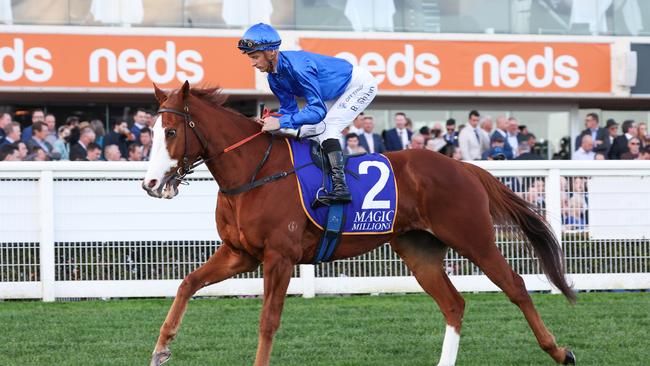 Cascadian is chasing a third Group 1 in the Northerly Stake. Picture: Reg Ryan-Racing Photos via Getty Images