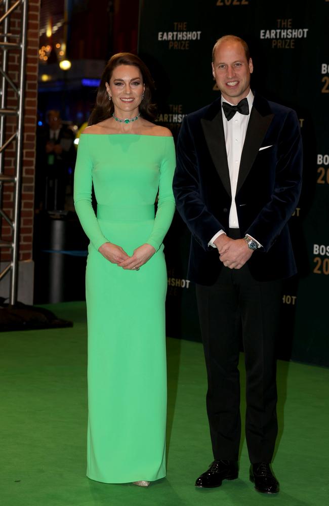 Princess Kate and Prince William at the Earthshot Prize 2022 in Boston. Picture: Ian Vogler-Pool/Getty Images