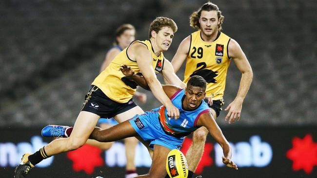 Essendon-bound Keidean Coleman playing for Allies. Picture: Michael Dodge/Getty