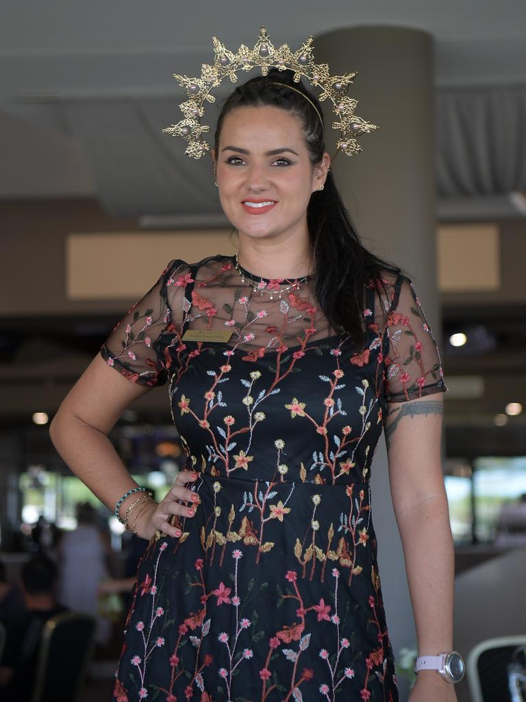 Nadia Eneas at Darwin Turf Club for the Melbourne Cup. Picture: (A)manda Parkinson