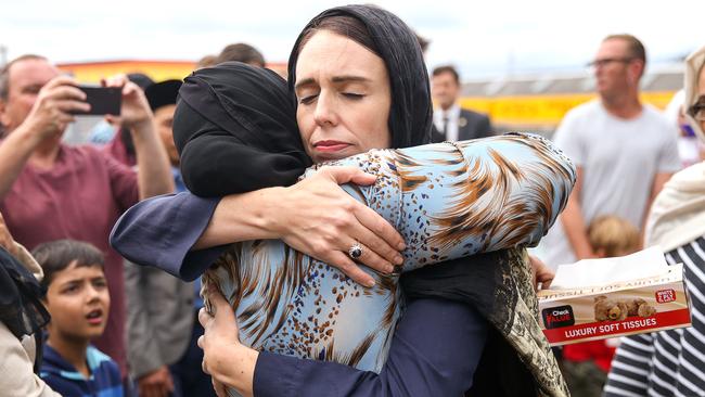 In the days after the Christchurch mosque massacre, Jacinda Ardern was at her compassionate best. Picture: Getty Images.