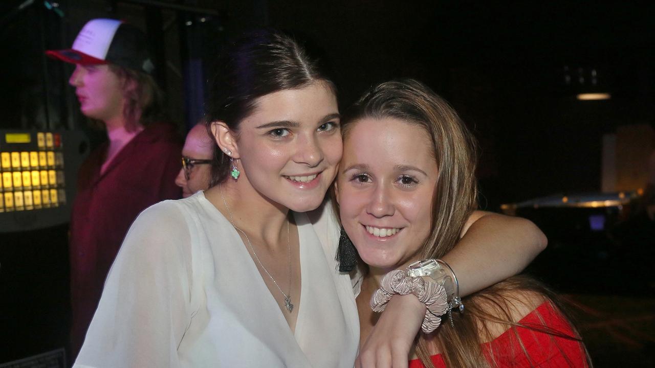 L-R Kaylan McClure and Jemma Fletcher at Zodiac Nightclub.Photo Liam Fahey / Morning Bulletin