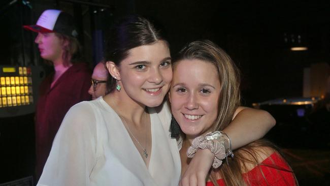 L-R Kaylan McClure and Jemma Fletcher at Zodiac Nightclub.Photo Liam Fahey / Morning Bulletin