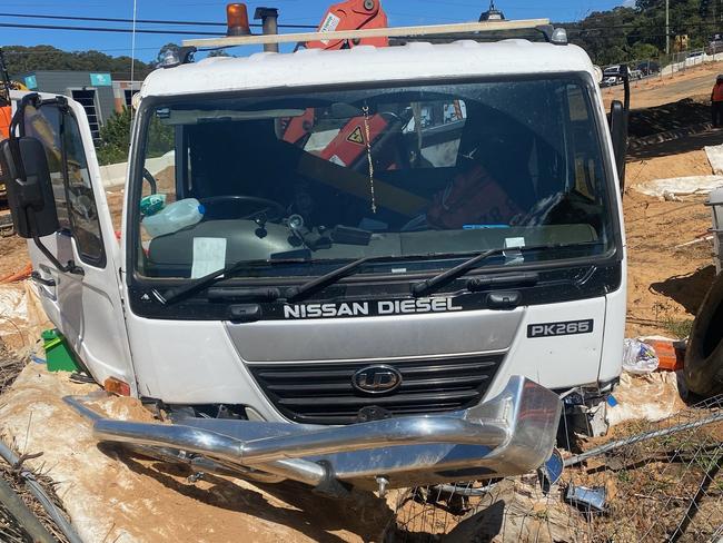 Driver who leapt from truck nearly ‘run over’ by excavator