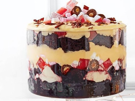 Rocky road trifle.