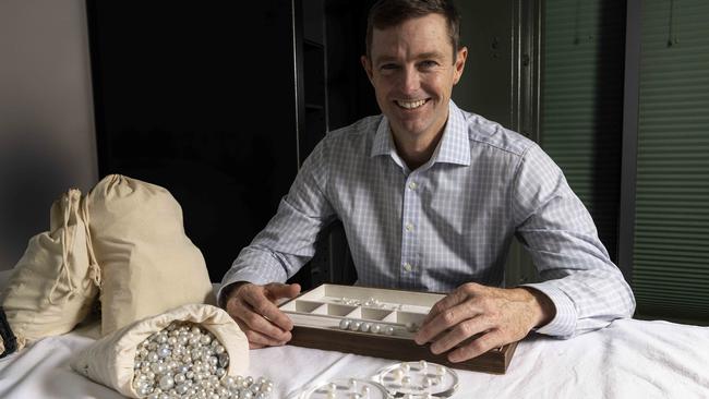 Pearls of Australia managing director James Brown, who has spearheaded the new partnership with Everledger to create the Provenance Proof digital platform. Picture: Colin Murty