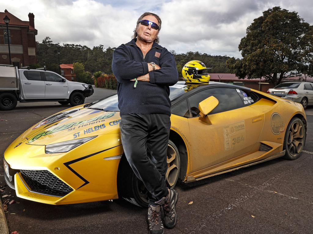 Peter Lavac raced his 2016 Lamborghini Huracan in this year’s Targa Tasmania. Picture: Zak Simmonds