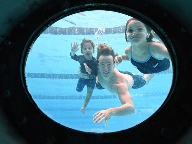 Rising star of the Australian swimming, Sam Short has backed contentious plans to hold the 2032 Brisbane Games swimming events in a drop-in pool. Picture: Lyndon Mechielsen